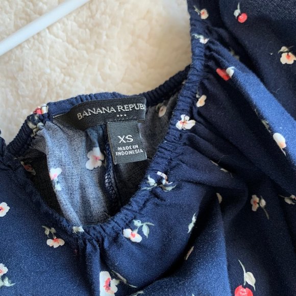 Banana Republic Petite Ruffle Fit-and-Flare Dress XS - Picture 4 of 4